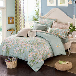 Bedding set 6pcs duvet doona quilt fitted cover ned sheet 100% cotton king queen full twin size bedclothes linens-Dollar Bargains Online Shopping Australia