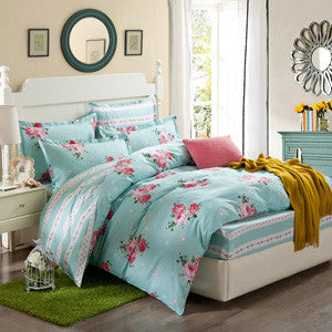 Bedding set 6pcs duvet doona quilt fitted cover ned sheet 100% cotton king queen full twin size bedclothes linens-Dollar Bargains Online Shopping Australia