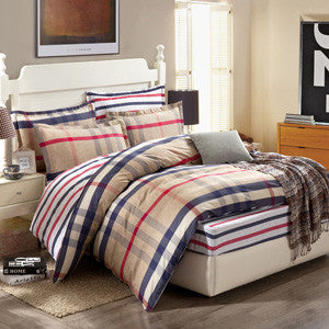 Bedding set 6pcs duvet doona quilt fitted cover ned sheet 100% cotton king queen full twin size bedclothes linens-Dollar Bargains Online Shopping Australia