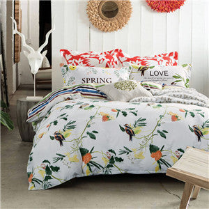 Bedding set 6pcs duvet doona quilt fitted cover ned sheet 100% cotton king queen full twin size bedclothes linens-Dollar Bargains Online Shopping Australia