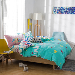 Bedding set 6pcs duvet doona quilt fitted cover ned sheet 100% cotton king queen full twin size bedclothes linens-Dollar Bargains Online Shopping Australia