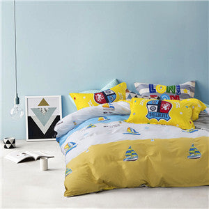 Bedding set 6pcs duvet doona quilt fitted cover ned sheet 100% cotton king queen full twin size bedclothes linens-Dollar Bargains Online Shopping Australia