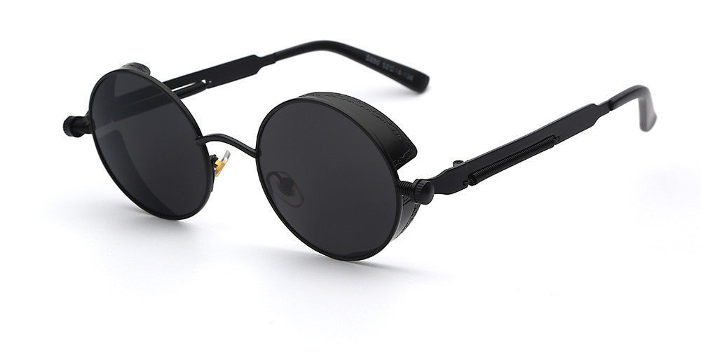 Gothic Steampunk Mens Sunglasses Coating Mirrored Sunglasses Round Circle Sun glasses Retro Vintage Gafas Masculino Sol - CelebritystyleFashion.com.au online clothing shop australia