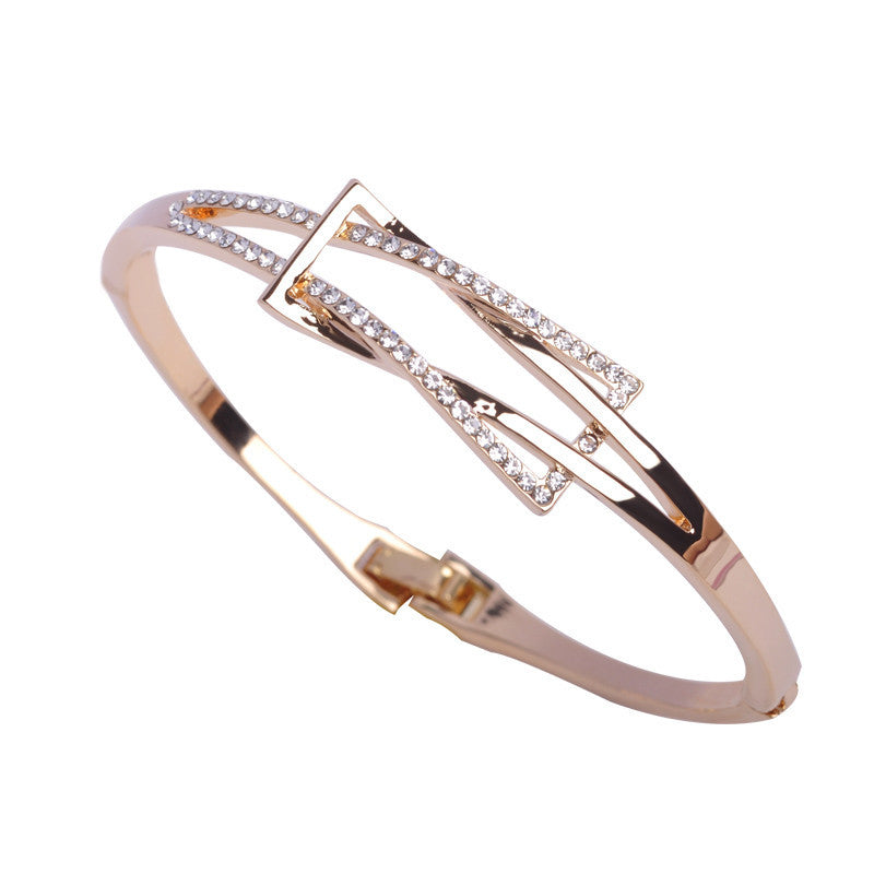 High Quality Rhinestone Crystal Bangle&Bracelet for Women Men Tin Alloy 18K Gold Plated Exquiste Made Luxurious Jewelry Pulseira - CelebritystyleFashion.com.au online clothing shop australia