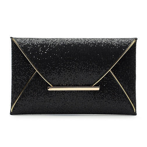 Fashion Envelope style Lady Sparkling Dazzling Sequins Clutch Bag Purse Evening Party Handbag Day Clutches-Dollar Bargains Online Shopping Australia
