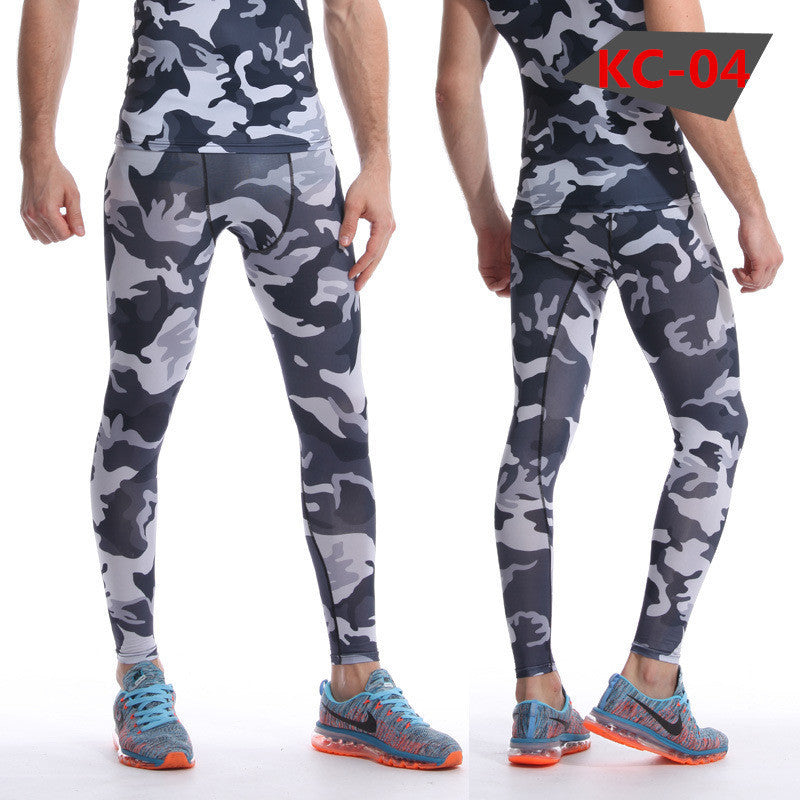 Men Compression Pants Tights Casual Bodybuilding Mans Trousers Brand Camouflage Army Green Skinny Leggings-Dollar Bargains Online Shopping Australia