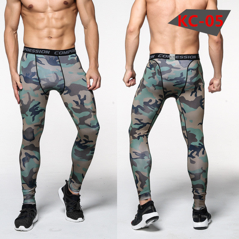 Men Compression Pants Tights Casual Bodybuilding Mans Trousers Brand Camouflage Army Green Skinny Leggings-Dollar Bargains Online Shopping Australia