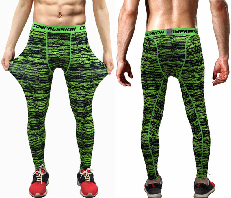 Men Compression Pants Tights Casual Bodybuilding Mans Trousers Brand Camouflage Army Green Skinny Leggings-Dollar Bargains Online Shopping Australia