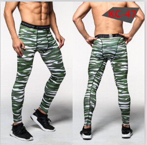 Men Compression Pants Tights Casual Bodybuilding Mans Trousers Brand Camouflage Army Green Skinny Leggings-Dollar Bargains Online Shopping Australia