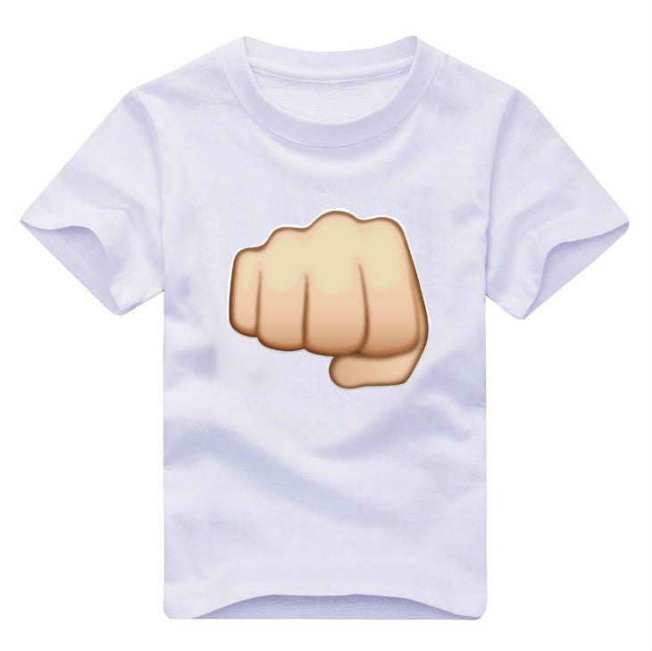 Emoji monkey alien smile lip Print Kids t shirt Boy Girl shirt Casual Children Toddler Clothes Funny Top Tees White Gift ZT-6 - CelebritystyleFashion.com.au online clothing shop australia