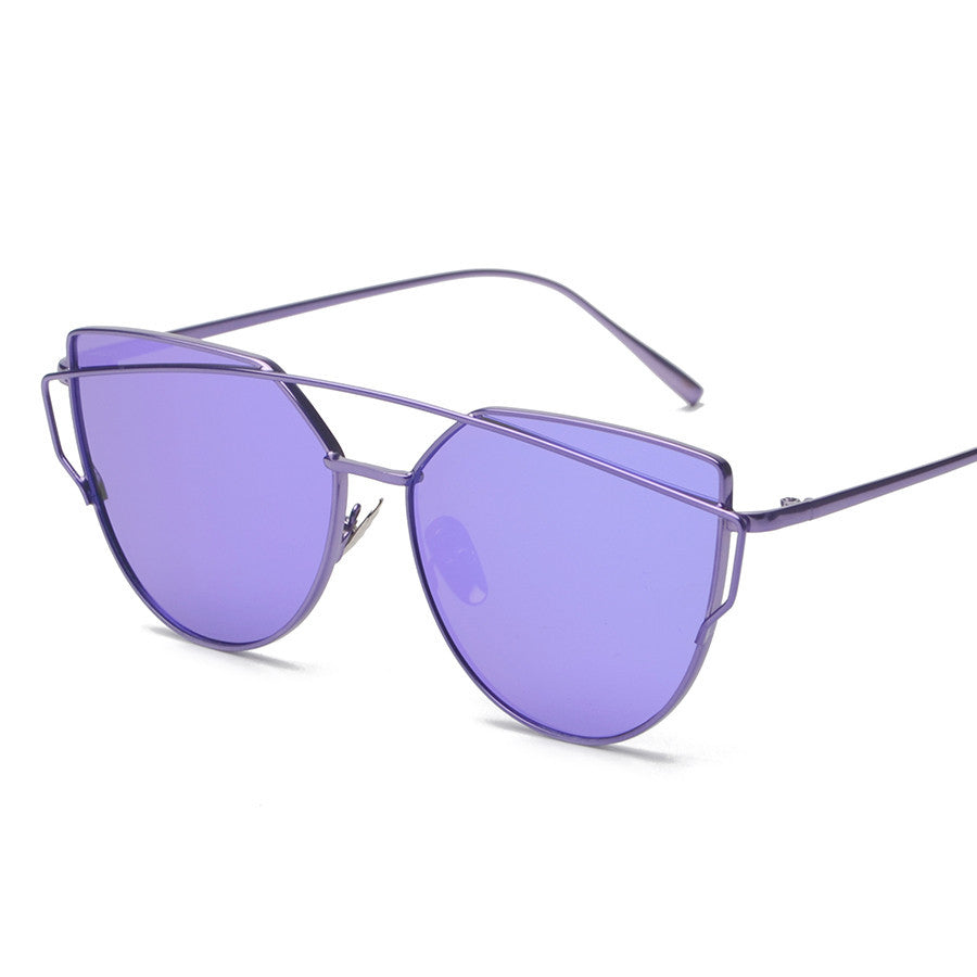 BOUTIQUE New Women 6 Colour Luxury Cat Eye Sunglasses Women Sunglasses Double-Deck Alloy Frame UV400 - CelebritystyleFashion.com.au online clothing shop australia