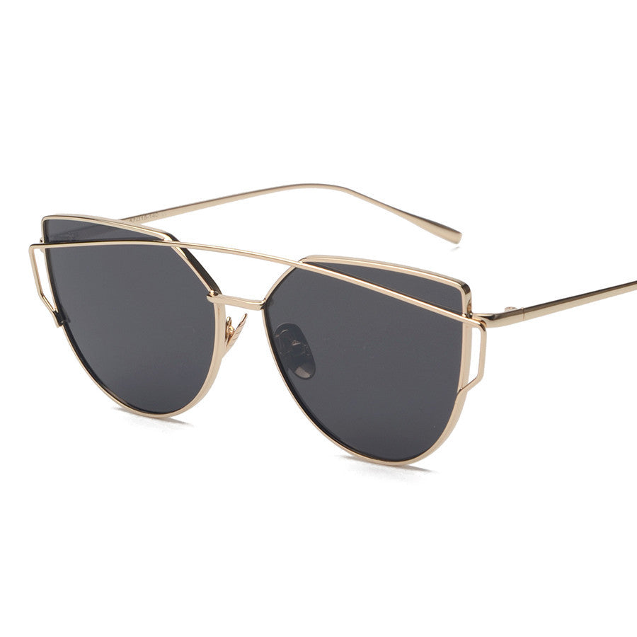 BOUTIQUE New Women 6 Colour Luxury Cat Eye Sunglasses Women Sunglasses Double-Deck Alloy Frame UV400 - CelebritystyleFashion.com.au online clothing shop australia