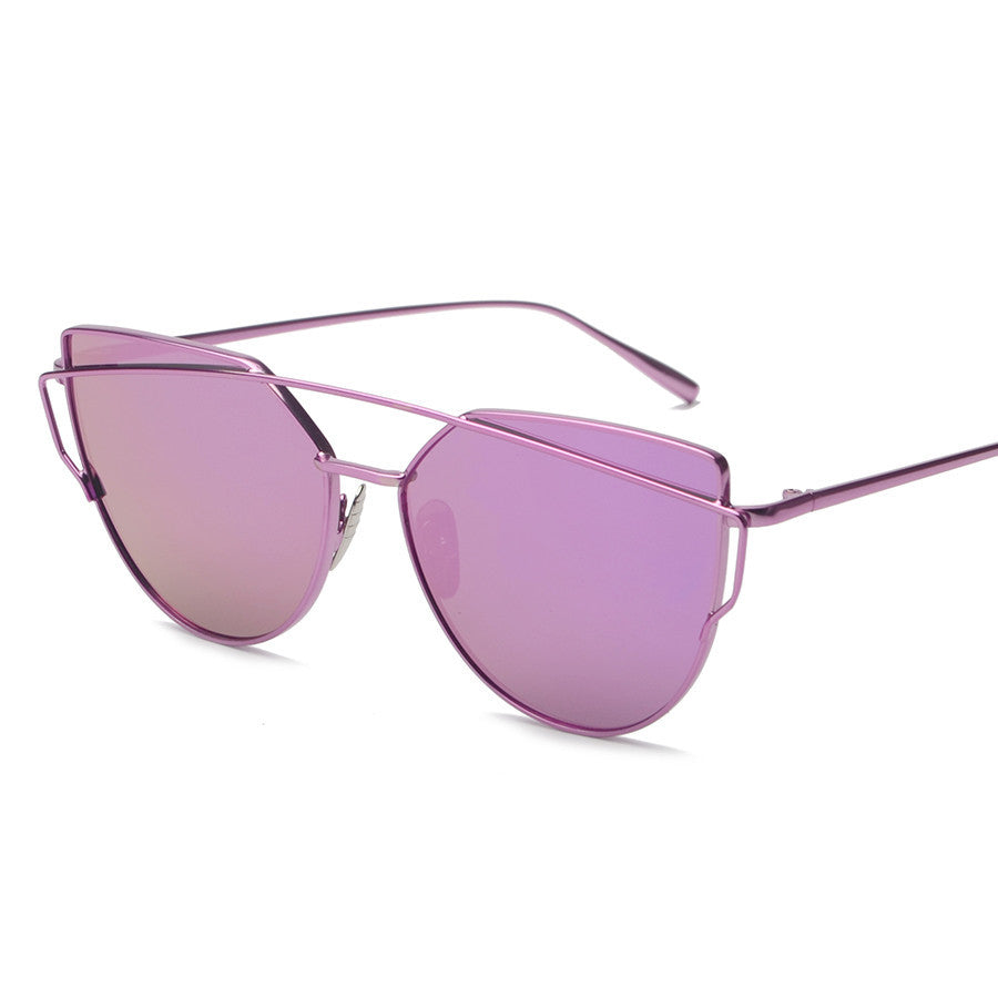 BOUTIQUE New Women 6 Colour Luxury Cat Eye Sunglasses Women Sunglasses Double-Deck Alloy Frame UV400 - CelebritystyleFashion.com.au online clothing shop australia