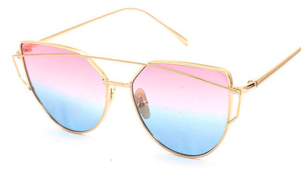 BOUTIQUE New Women 6 Colour Luxury Cat Eye Sunglasses Women Sunglasses Double-Deck Alloy Frame UV400 - CelebritystyleFashion.com.au online clothing shop australia