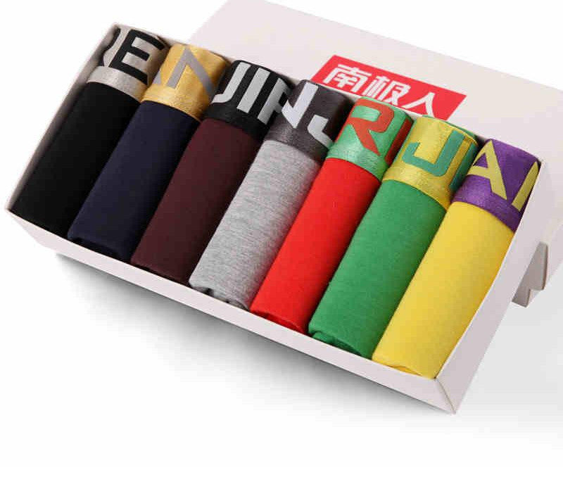 7Pcs/lot Brand New Sexy Super Large Size Mens Underwear U Convex boxer short Luxury Breathable Belt Shorts L~3XL Gift Box - CelebritystyleFashion.com.au online clothing shop australia