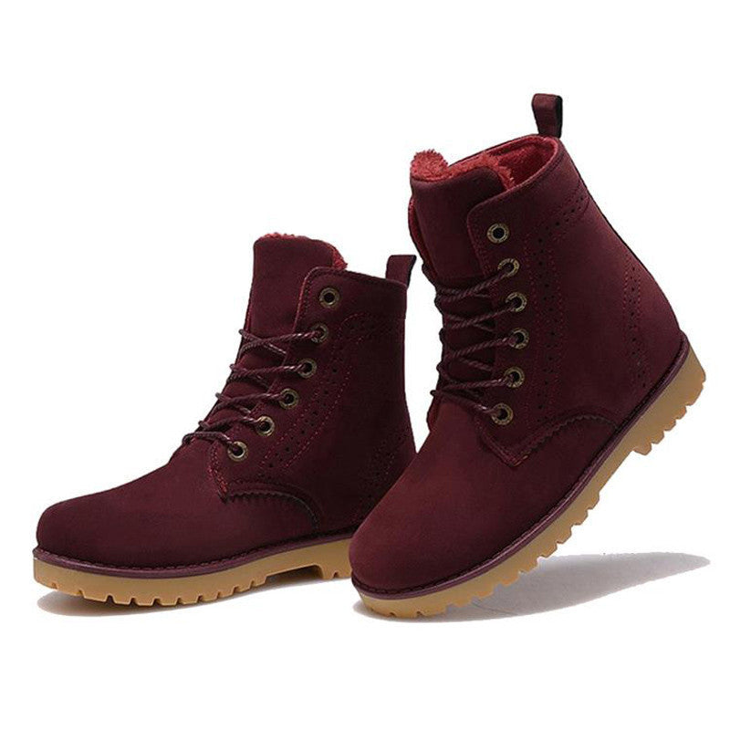 High Quality Women Boots Winter Casual Brand Warm Shoes Men Unisex Men Boots Leather Plush Fur Fashion Boots Shoes Woman - CelebritystyleFashion.com.au online clothing shop australia