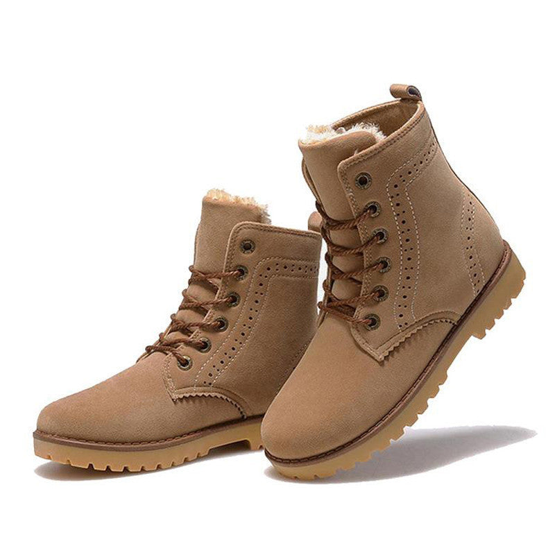 High Quality Women Boots Winter Casual Brand Warm Shoes Men Unisex Men Boots Leather Plush Fur Fashion Boots Shoes Woman - CelebritystyleFashion.com.au online clothing shop australia