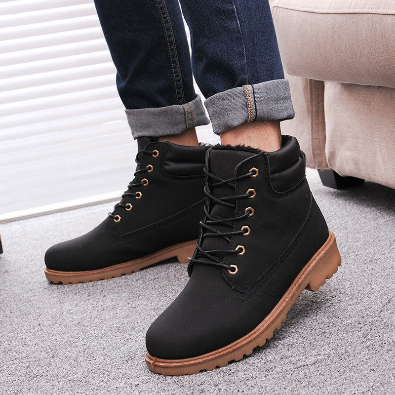 Men boots fashion Winter ankle snow shoes - CelebritystyleFashion.com.au online clothing shop australia