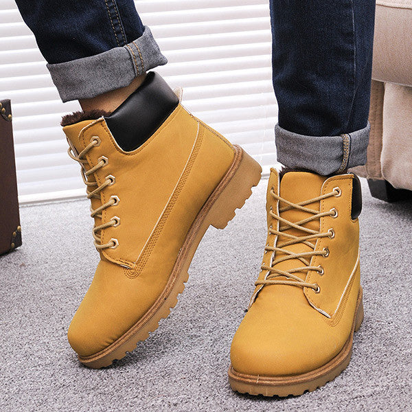 Men boots fashion Winter ankle snow shoes - CelebritystyleFashion.com.au online clothing shop australia