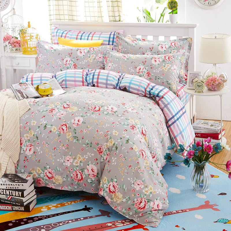 bedding set 5 size Green Spirit bedding set duvet cover set Korean bed sheet +duvet cover +pillowcase pink bed cover bed linen-Dollar Bargains Online Shopping Australia