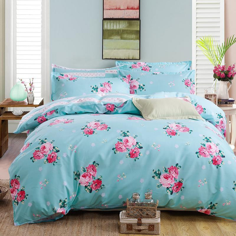 bedding set 5 size Green Spirit bedding set duvet cover set Korean bed sheet +duvet cover +pillowcase pink bed cover bed linen-Dollar Bargains Online Shopping Australia