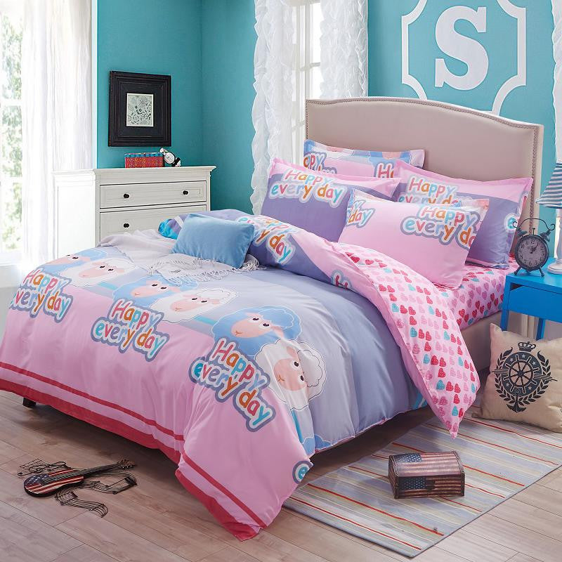 bedding set 5 size Green Spirit bedding set duvet cover set Korean bed sheet +duvet cover +pillowcase pink bed cover bed linen-Dollar Bargains Online Shopping Australia