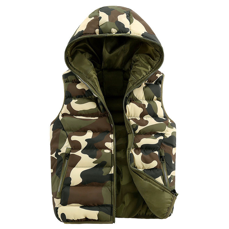 Mens & women Spring Autumn clothing fashion casual vest Men camouflage vests Men Down sleeveless jacket waistcoat - CelebritystyleFashion.com.au online clothing shop australia