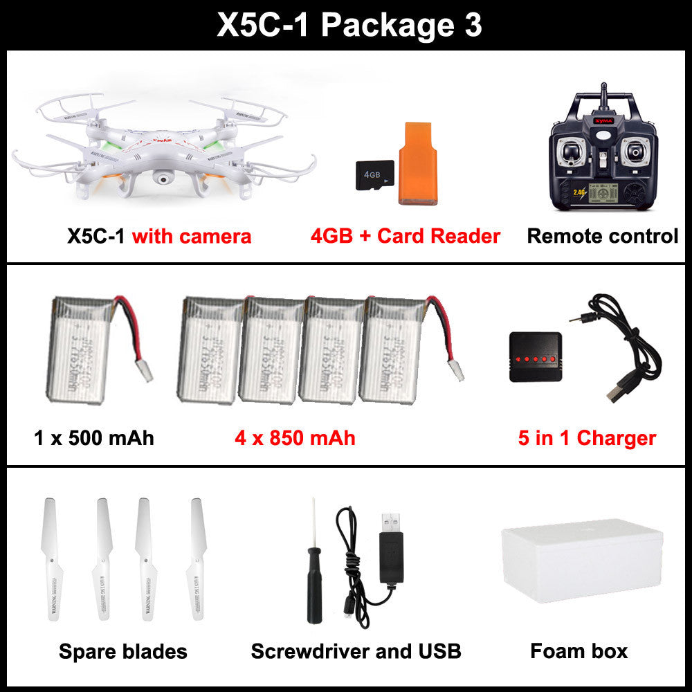 Quadcopter Drone With Camera Syma X5-1 rc helicopter dron no camera-Dollar Bargains Online Shopping Australia