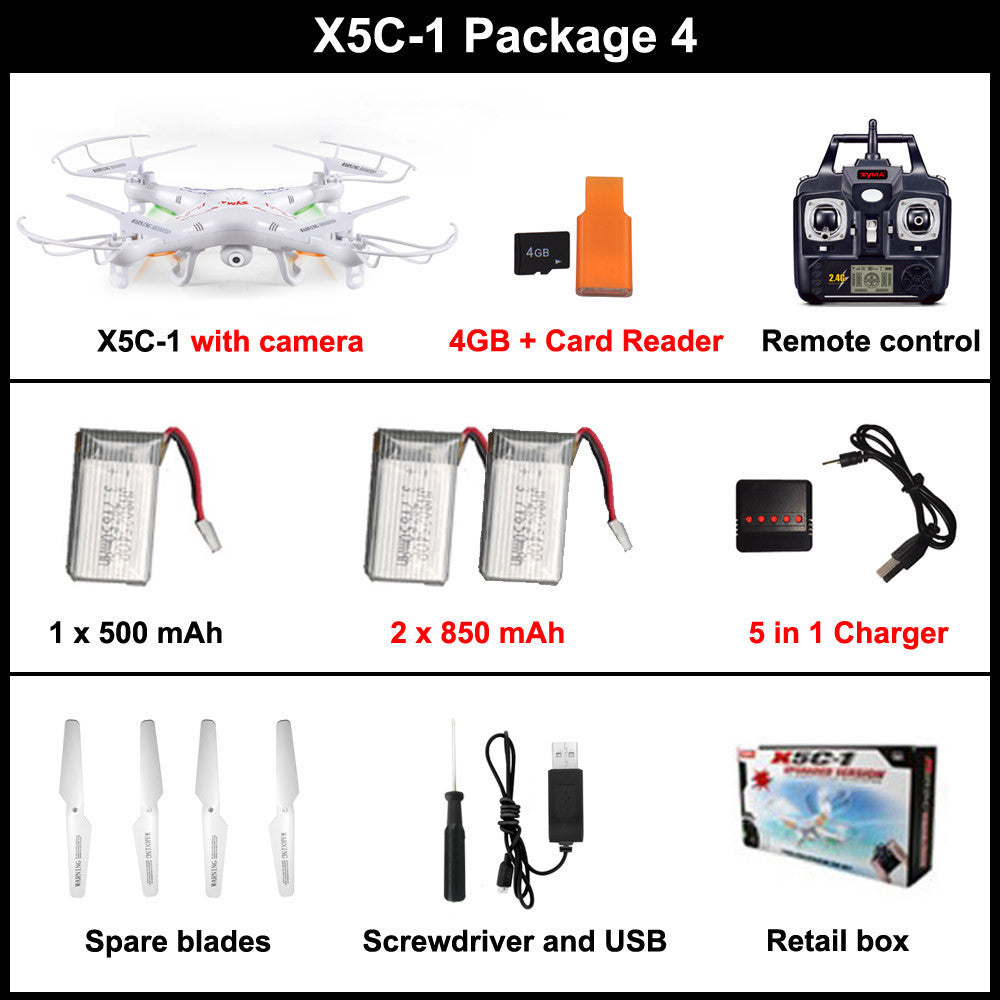 Quadcopter Drone With Camera Syma X5-1 rc helicopter dron no camera-Dollar Bargains Online Shopping Australia