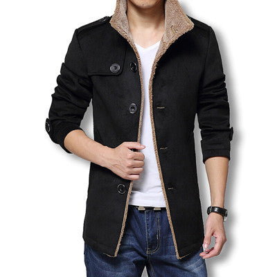 Men Long Wool Coat Winter Men Jackets And Coats Slim Fit Men Windbreaker High Quality Trench Coat Plus Size-Dollar Bargains Online Shopping Australia