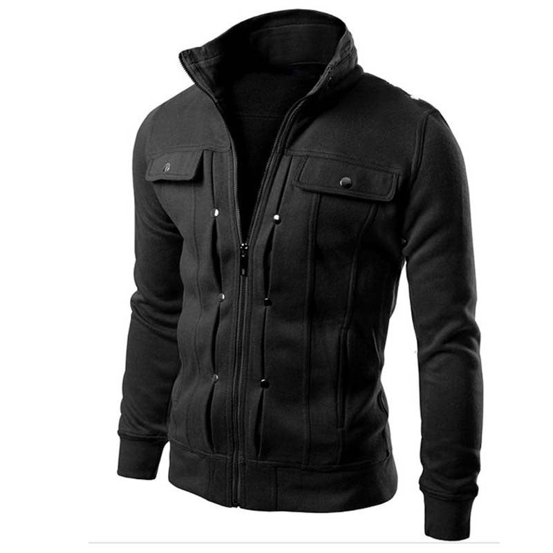 Brand Clothing New Design Autumn Men's Sportwear Zipper Long Sleeve Fit Fashion Male Hoodies Leisure Style Men Jacket Slim Coat - CelebritystyleFashion.com.au online clothing shop australia