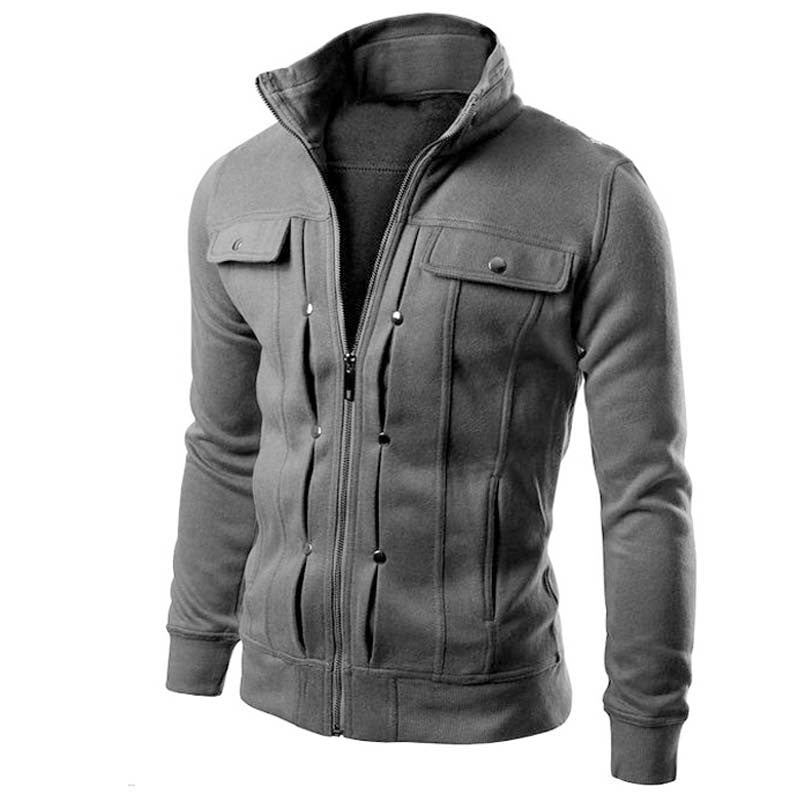 Brand Clothing New Design Autumn Men's Sportwear Zipper Long Sleeve Fit Fashion Male Hoodies Leisure Style Men Jacket Slim Coat - CelebritystyleFashion.com.au online clothing shop australia