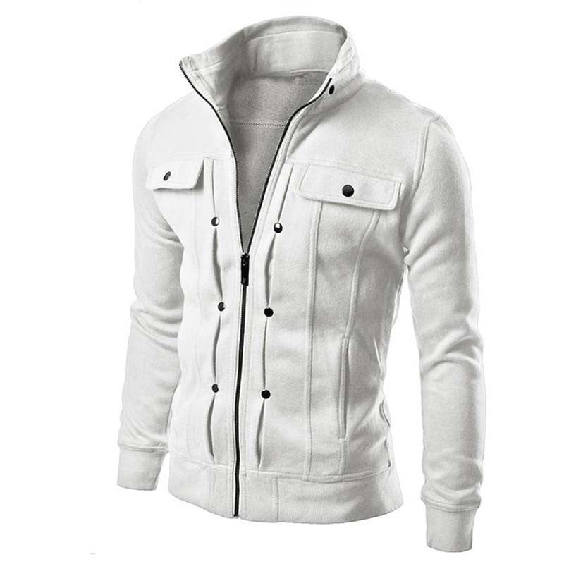 Brand Clothing New Design Autumn Men's Sportwear Zipper Long Sleeve Fit Fashion Male Hoodies Leisure Style Men Jacket Slim Coat - CelebritystyleFashion.com.au online clothing shop australia