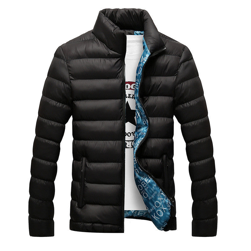 Winter Jackets Mens New Stylish Slim Fitness Quilted Long Sleeve Cotton-Padded Solid Thick Parkas XXXXL N439 - CelebritystyleFashion.com.au online clothing shop australia