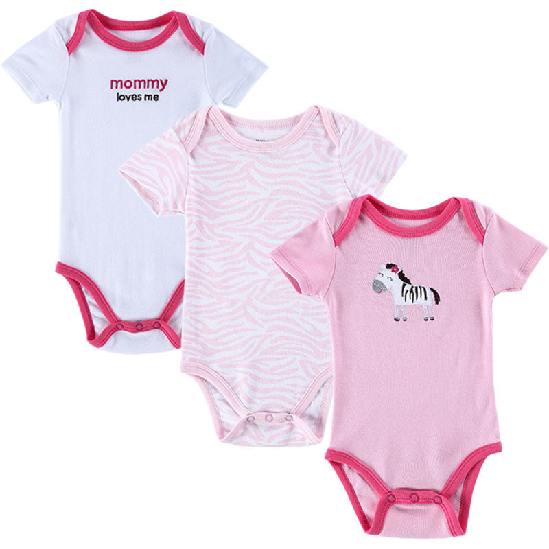 3 PCS/LOT Baby Boy Clothes Newborn Baby Romper Set Short Sleeved Cotton Baby Romper Toddler Underwear Infant Clothing - CelebritystyleFashion.com.au online clothing shop australia