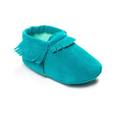 PU Suede Leather Newborn Baby Boy Girl Baby Moccasins Soft Moccs Shoes Bebe Fringe Soft Soled Non-slip Footwear Crib Shoe - CelebritystyleFashion.com.au online clothing shop australia