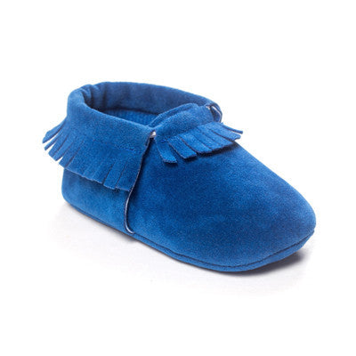 PU Suede Leather Newborn Baby Boy Girl Baby Moccasins Soft Moccs Shoes Bebe Fringe Soft Soled Non-slip Footwear Crib Shoe - CelebritystyleFashion.com.au online clothing shop australia