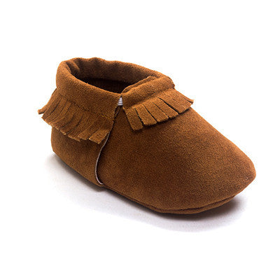 PU Suede Leather Newborn Baby Boy Girl Baby Moccasins Soft Moccs Shoes Bebe Fringe Soft Soled Non-slip Footwear Crib Shoe - CelebritystyleFashion.com.au online clothing shop australia