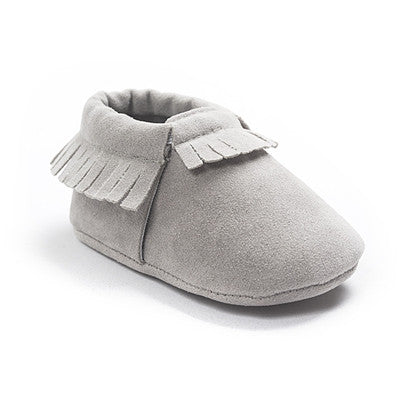 PU Suede Leather Newborn Baby Boy Girl Baby Moccasins Soft Moccs Shoes Bebe Fringe Soft Soled Non-slip Footwear Crib Shoe - CelebritystyleFashion.com.au online clothing shop australia