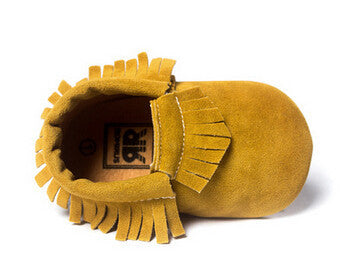 PU Suede Leather Newborn Baby Boy Girl Baby Moccasins Soft Moccs Shoes Bebe Fringe Soft Soled Non-slip Footwear Crib Shoe - CelebritystyleFashion.com.au online clothing shop australia