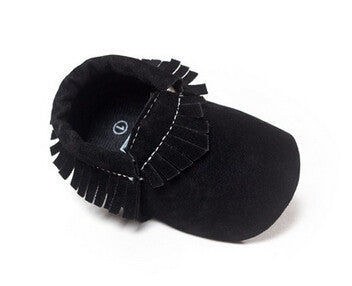 PU Suede Leather Newborn Baby Boy Girl Baby Moccasins Soft Moccs Shoes Bebe Fringe Soft Soled Non-slip Footwear Crib Shoe - CelebritystyleFashion.com.au online clothing shop australia