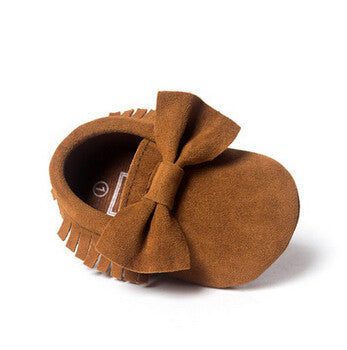 PU Suede Leather Newborn Baby Boy Girl Baby Moccasins Soft Moccs Shoes Bebe Fringe Soft Soled Non-slip Footwear Crib Shoe - CelebritystyleFashion.com.au online clothing shop australia