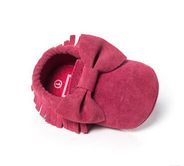 PU Suede Leather Newborn Baby Boy Girl Baby Moccasins Soft Moccs Shoes Bebe Fringe Soft Soled Non-slip Footwear Crib Shoe - CelebritystyleFashion.com.au online clothing shop australia