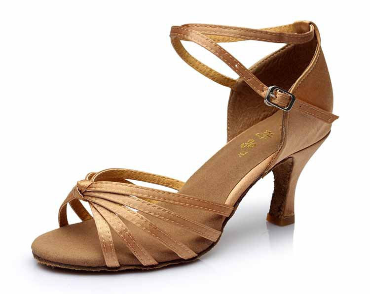 Brand Satin/PU Girls Ladies Women's Tango Salsa Dance Ballroom Latin Dance Shoes 7cm Heels 22 Colors and-Dollar Bargains Online Shopping Australia