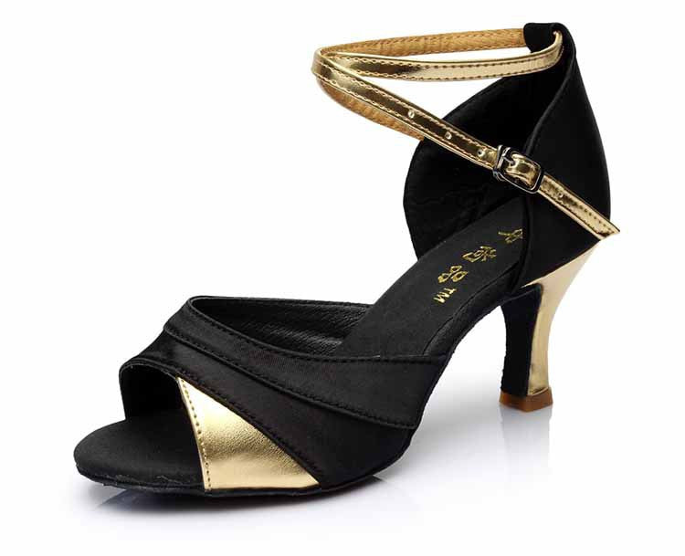 Brand Satin/PU Girls Ladies Women's Tango Salsa Dance Ballroom Latin Dance Shoes 7cm Heels 22 Colors and-Dollar Bargains Online Shopping Australia