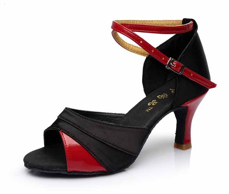 Brand Satin/PU Girls Ladies Women's Tango Salsa Dance Ballroom Latin Dance Shoes 7cm Heels 22 Colors and-Dollar Bargains Online Shopping Australia