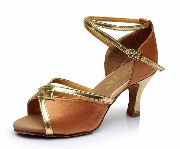 Brand Satin/PU Girls Ladies Women's Tango Salsa Dance Ballroom Latin Dance Shoes 7cm Heels 22 Colors and-Dollar Bargains Online Shopping Australia