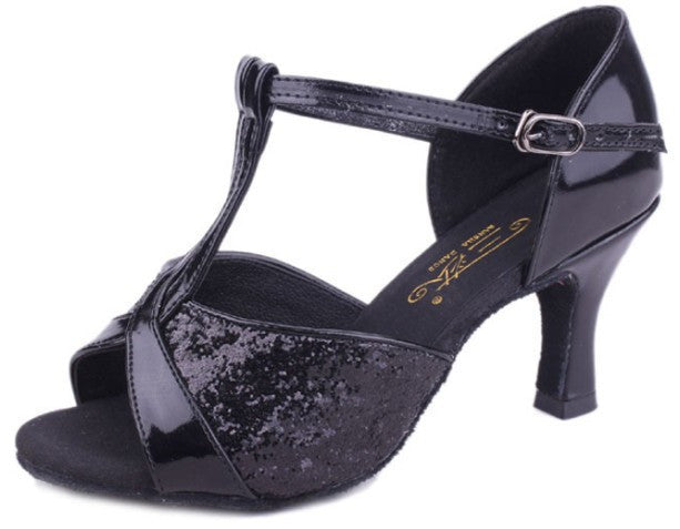 Brand Satin/PU Girls Ladies Women's Tango Salsa Dance Ballroom Latin Dance Shoes 7cm Heels 22 Colors and-Dollar Bargains Online Shopping Australia