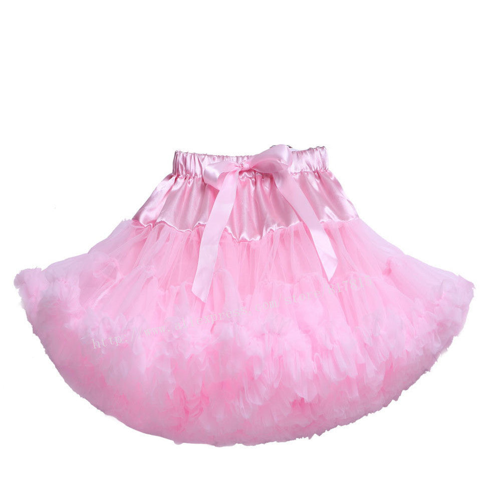 Baby girls tutu fluffy chiffon pettiskirt baby girls skirts Princess party tulle dance wear Skirts for girls 12Mo-8 Ys 21 Colors - CelebritystyleFashion.com.au online clothing shop australia