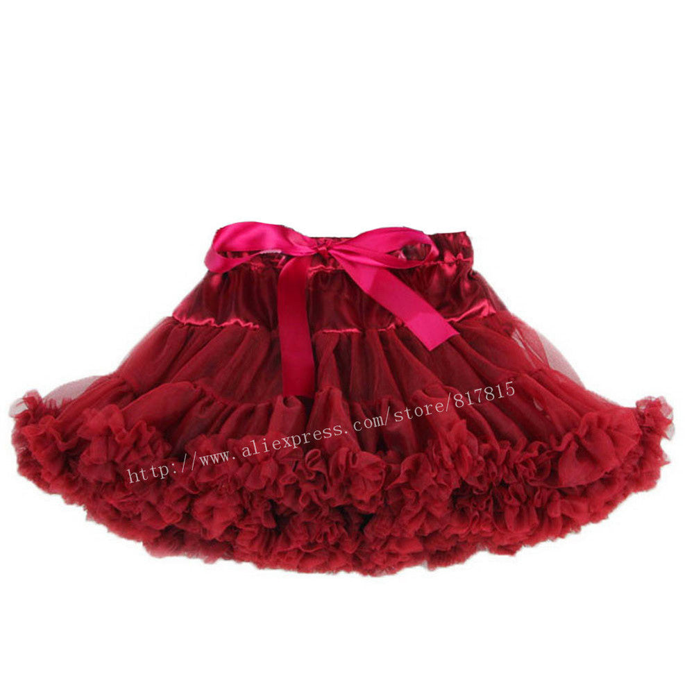 Baby girls tutu fluffy chiffon pettiskirt baby girls skirts Princess party tulle dance wear Skirts for girls 12Mo-8 Ys 21 Colors - CelebritystyleFashion.com.au online clothing shop australia